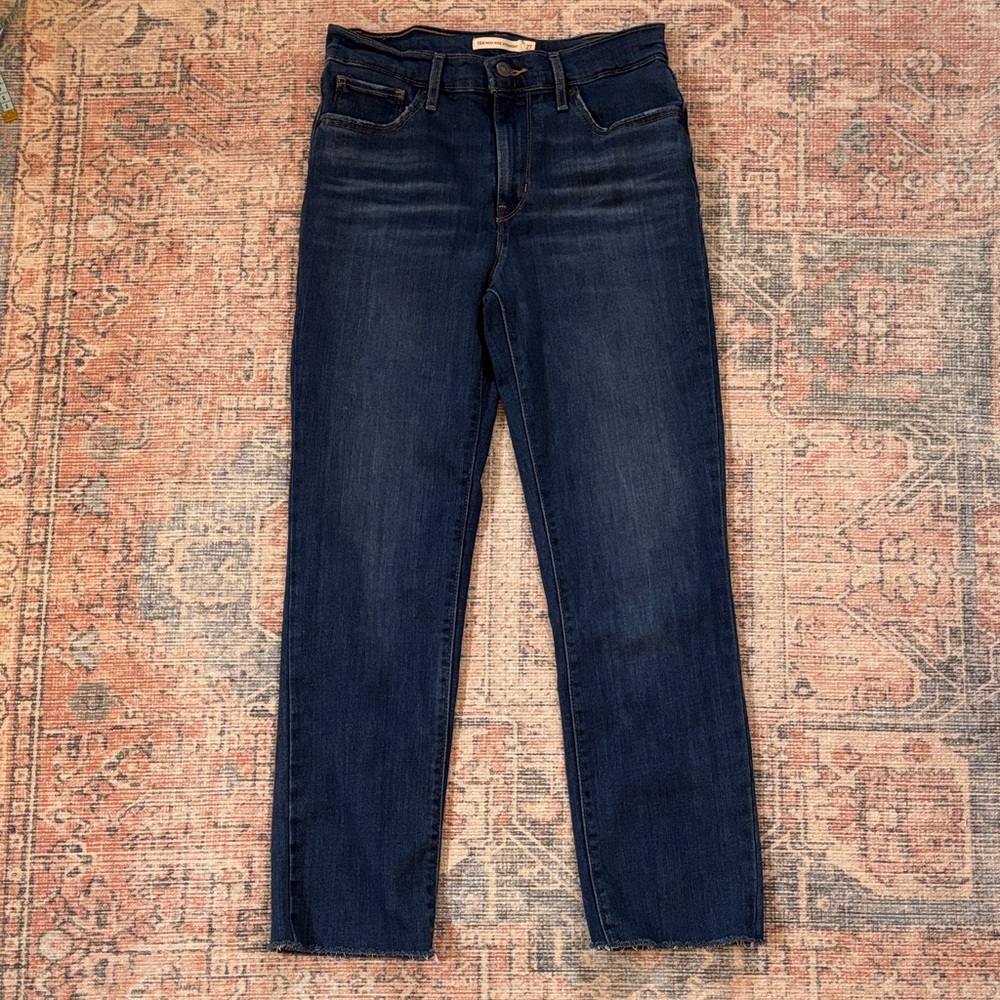 Levi’s High-Rise Straight Dark Blue Women's Jeans Size 27